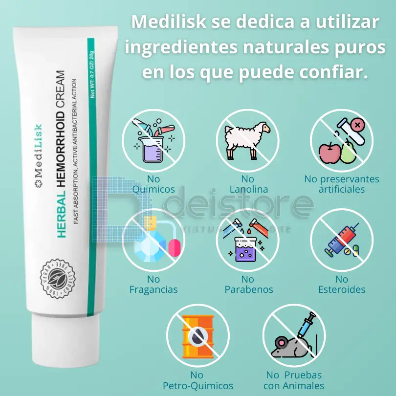 Crema Herbal para Hemorroides