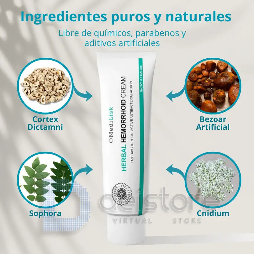 Crema Herbal para Hemorroides